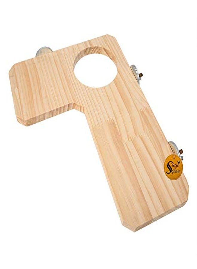 Sage Square Natural Wood Platform Toy Cage Accessory Ideal for Birds, Hamsters, Mice, Rabbit, Guinea Pig - Image 5